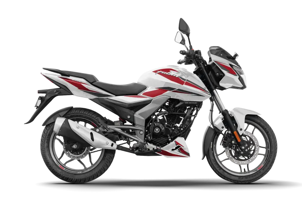 Pearl Metallic White + Metallic Red